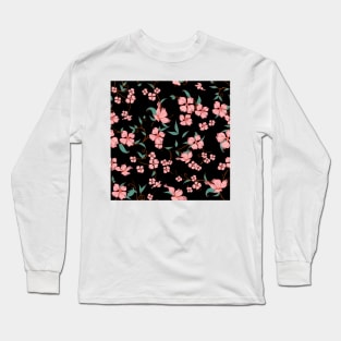 Creepy Flowers Pattern 10 Long Sleeve T-Shirt